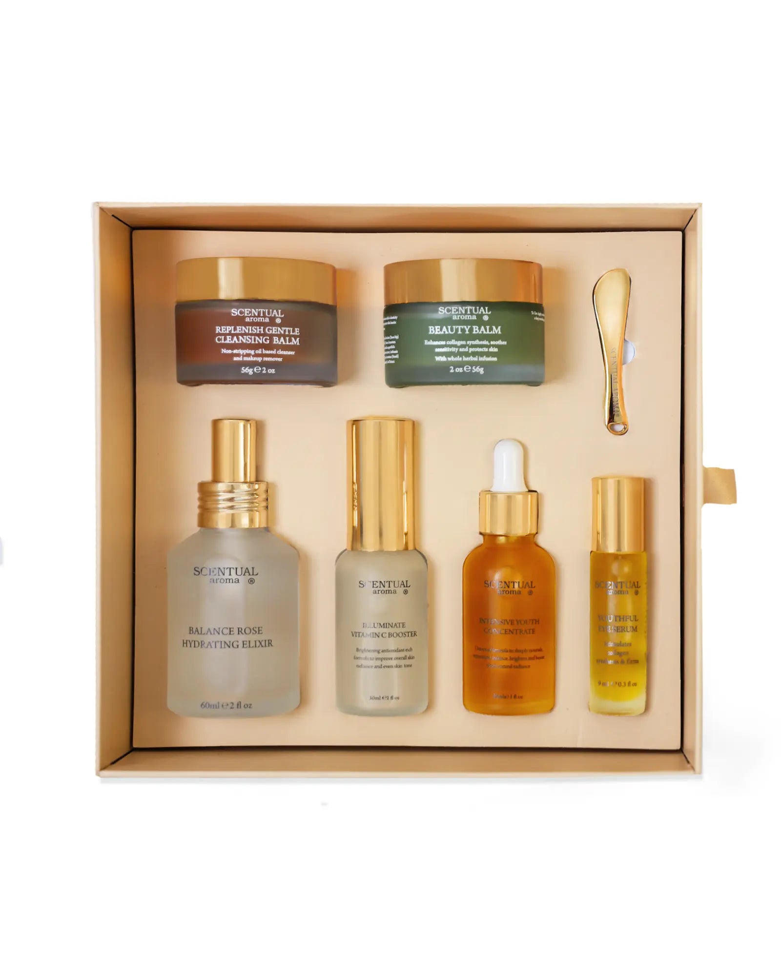 Scentual Aroma Daily Essentials Routine presented in its gift box