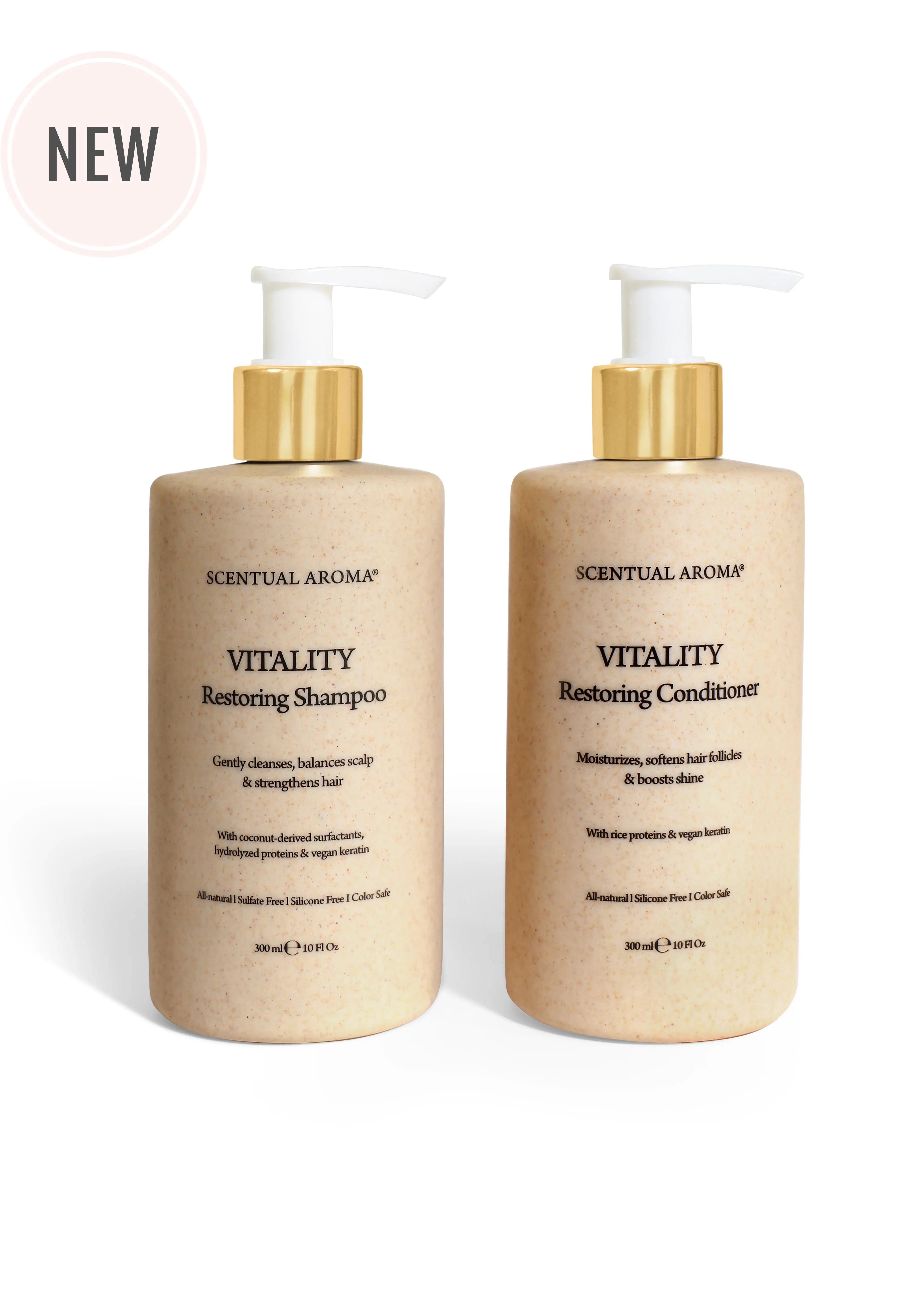 Scentual Aroma Vitality shampoo and conditioner